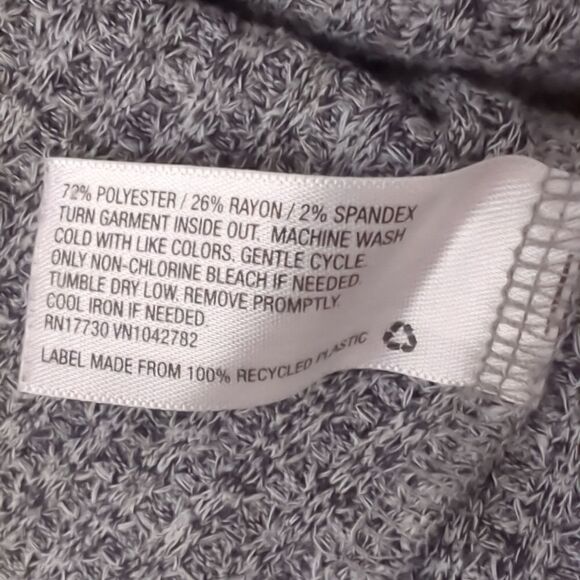 Wild Fable Gray Cropped Long Sleeve Blouse - Picture 6 of 6